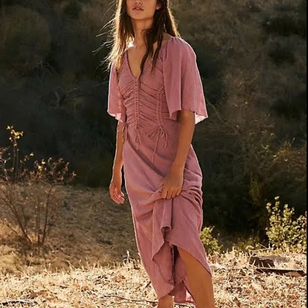 Free People Hard to Resist Midi Dress Sz XS